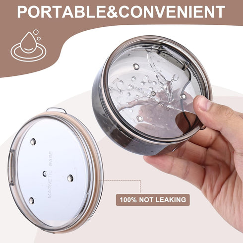 Double Layer Portable Retainer Case, 2 In 1 Multifunctional Cleaner for Orthodontic Retainers, Aligners, Night-Guard