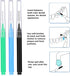 Patelai 100 Pieces Braces Brush for Interdental Cleaning, Tooth Flossing Tool (Black, Blue, Green)