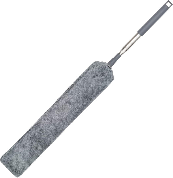 Upgraded Under Appliance Cleaning Gadgets, Microfiber Gap Duster with Extendable Pole 26-55 Inches