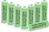 AA Ni-MH 600mAh 1.2V Rechargeable Solar Light Batteries for Outdoor Solar Lamps (8 Pcs)