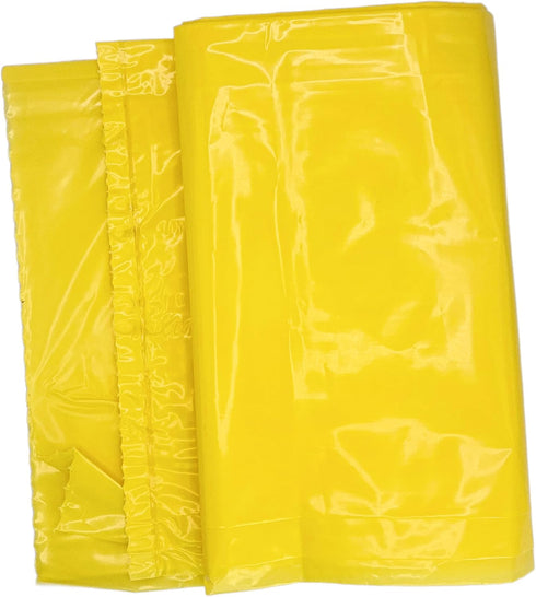 USA-Made Colorful Trash Bags, Variety of Sizes and Colors, 10, YELLOW 14 GALLONS