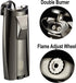 Cobber Torch Cigar Lighter, Double Jet Flame Refillable Butane Cigar Lighter in Gray
