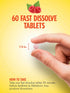 Fast Dissolve Melatonin 5mg | 60 Tablets | Natural Berry Flavor | Vegetarian & Gluten Free by Sundance