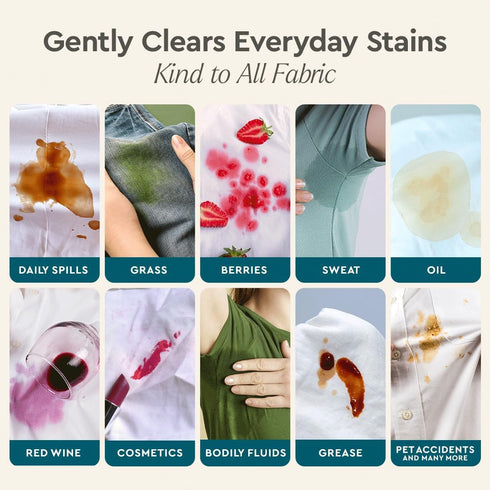 Puracy Stain Remover Cleaning Spray Natural Travel Stain Remover for Clothes Enzyme-Powered 12 oz