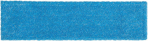 Rubbermaid Commercial Products Microfiber Flat Mop Pad, Blue, Washable for Heavy-Duty Cleaning on Floors