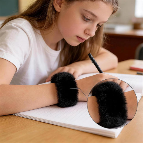 QCWN (Style2) Hair Pulling Fidget Cube for Trichotillomania Relief Retractable Plush Sensory Tool Simulates Hair