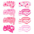 Ondder 8 Pcs Striped Spa Makeup Headband Set, Terry Cloth Face Wash Headband for Women