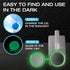 Tilcare Urinals for Men Glow in The Dark Lid (2 Pack) - 32oz/1000mL Thick Plastic Bedpan Bottle with Screw-on Lid