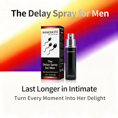 sosexerli 5ml Delay Spray for Men Practice-Tested to Help You Last Longer. Enhanced Sensation + Prolonged Pleasure.
