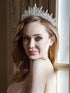 SWEETV Crystal Wedding Tiara for Women, Rhinestone Crown Headband, Royal Princess Hair Accessories for Prom Birthday