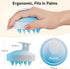 HEETA Scalp Massager Hair Growth, Exfoliating Scalp Scrubber with Soft Silicone Bristles for Dandruff Removal, Gradient