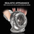 XCASLY q6654491 Transparent Threaded mace Condom Male Condom Adult Lock fine Ring Crystal Sleeve