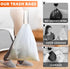 80 Count 4 Gallon Small Drawstring Trash Bags, Unscented White Liners for Bathroom Office Kitchen