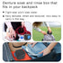 BVN Leakproof Denture Cup, Upgraded Storage Bath Box with Filter for Soaking Dentures, Travel Cleaning Case