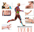 FOU Kinesiology Recovery Therapeutic Tape, Waterproof Muscle Support for Sports Injury, 1 inch x 16.4 ft