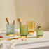 Makeup Brush Holder, Crystal Toothbrush Holders, Small Makeup Organizer for Retro Desktop Eyeliners, Eyebrow Pencil