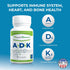 Power By Naturals ADK Vitamin Supplement - 60 Capsules for Bone, Heart & Immune Health