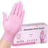 Pink Disposable Gloves, 3-mil Medical Exam Gloves, Latex Free for Cleaning & Esthetician, 100-ct Box (Small)
