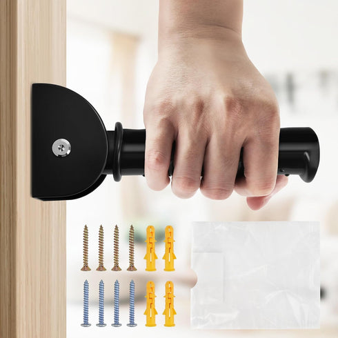 NINEMAX Doorway Assist Handle, Flip Up Folding Grab Bar for Wall, Foldable