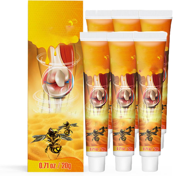 6 PACK Bee New Zealand Bee Natural Gel, Joint Cream for Neck, Knee, Shoulder, Waist (6pcs)
