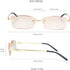 LifeArt Blue Light Blocking Glasses, Anti Blue Rays, Stylish Rimless Frame for Men and Women