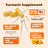 Turmeric Supplement - High Potency Curcumin with 1200 mg Organic Turmeric and 95% Curcuminoids, 60 Capsules