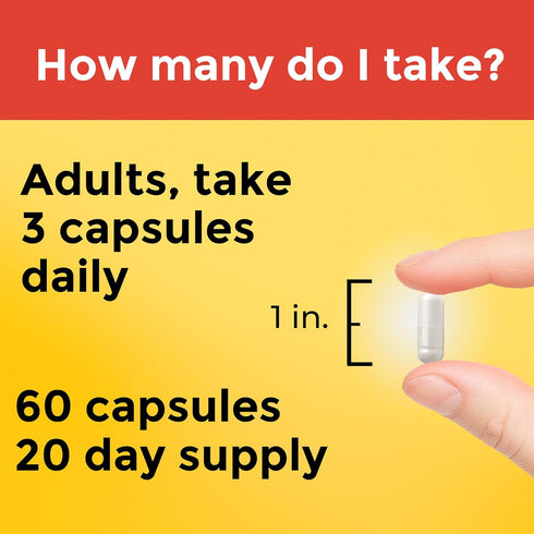Nature Made Extra Strength Choline Supplements, 800 Mg per 3 Capsules, 60 Capsules, Brain Health, Mood, Muscle & Liver