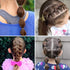 YGDZ 4000pcs Hair Rubber Bands, Clear Black Elastic Hair Ties for Toddlers Girls Baby Hair