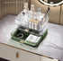 Stackable Cosmetics Organizer Drawers, Ideal for Bathroom Vanity Makeup Storage, Great for Palette, Skincare, Green
