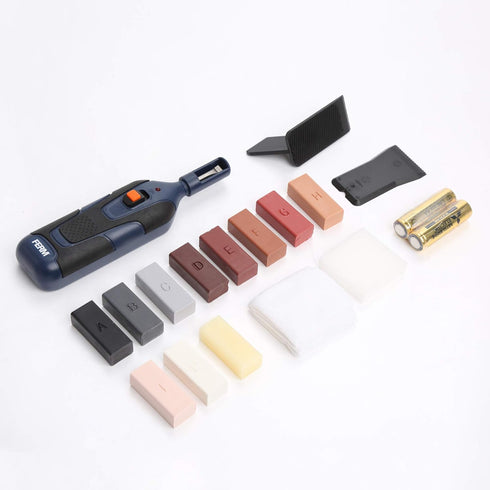 19pc Hardwood Laminate Wooden Wood Floor Repair Kit Wax Chip Scratch with Case