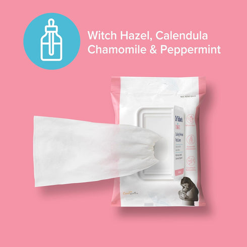 Dr. Talbot's Mom Postpartum Perineal Pad Liners, Instant Cooling Witch Hazel Pad Liners for Postpartum Care, 24 Liners