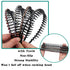 Yeshan Rhinestone and Crystal Headbands for Women with Teeth Comb, Non-slip Hard Plastic Wave Shape, Pack of 4