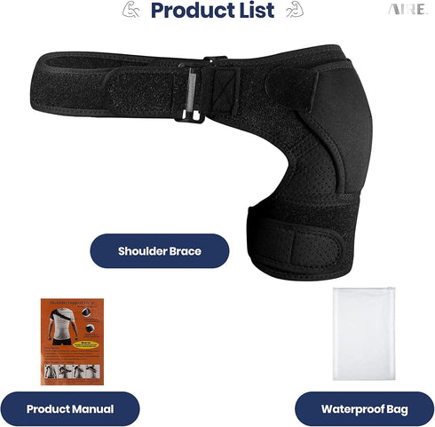 AIRE Shoulder Brace for Men and Women, Adjustable Shoulder Support for Rotator Cuff, AC Joint Pain Relief, Arm Sling