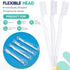 400 Pack Disposable Toothbrushes - Individually Wrapped Hard Bristle Adult Toothbrushes for Travel, Single Use (White)