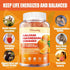 Calcium Magnesium Zinc Gummies with Vitamin D3 & K2, High Absorption Magnesium Glycinate 400mg