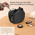 Small Makeup Pouch, Double Zipper Cosmetic Bag, Cute Travel Makeup Bag for Purse, Mini Toiletry Bag (Black)