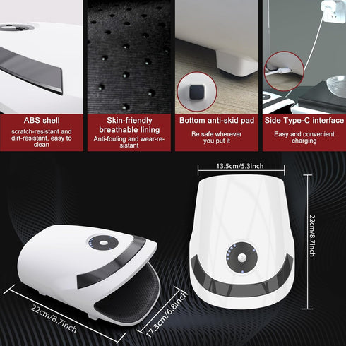 Xllent Hand Massager with Compression & Heating,Mothers Day Gifts for Him and Her,Electric Hand Massager for Arthritis