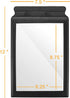 MAGDEPO 3X Full Page Magnifying Sheet Plastic Fresnel Lens with Frame, 2pcs Bookmark Magnifier for Low Vision