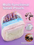 SERTRI Rainbow-2) Period Bag for Girls, Quilted Period Pouch for Women, Sanitary Napkin Storage Bag Menstrual Pad