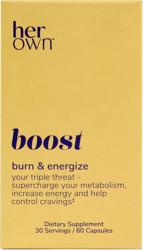 her own Boost | 60 Capsules | Helps Boost Energy, Supports Metabolism, Vegan, Proprietary Thermogenic Blend