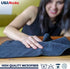 Microfiber Cleaning Cloth - 12Pcs (16x16 in) Ultra Absorbent, High Performance for Streak-Free Shine, Scratch Proof,