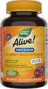 Natures Way Alive! Kids Zero Sugar Gummy Multivitamins, for Kids Ages 2+,