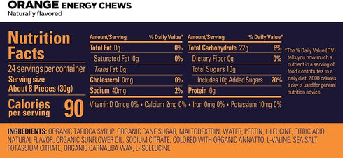 GU Energy Chews Variety Pack - Vegan Energy Gummies with Electrolytes, 12 Bags (24 Servings Total)