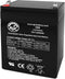 AJC Battery Compatible with Liebert PST5-500MT120 12V 5Ah UPS Battery