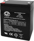 AJC Battery Compatible with Liebert PST5-500MT120 12V 5Ah UPS Battery