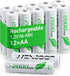 WENJOOP Rechargeable AA Batteries, 2800mAh High Capacity Double A Batteries 12Pack NiMH AA