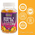 Omega 3 Fish Oil Gummies - 120 Gummies, Extra Strength DHA & EPA for Joint, Heart & Brain Support, Orange Flavor