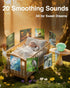Qobayleo 20 48H 3 10m Portable White Noise Sound Machine with Relaxing Sounds, Playtime, Timers & Night Lights, Memory