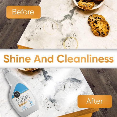 MB-5 Counter (32 oz) Stone & More, All Purpose Cleaning Spray Kitchen Cleaner Spray for Marble and Granite No Streak