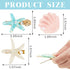 WILLBOND Artificial Shell Pearl Starfish Hair Clip Set (12 Pieces) - Acrylic Resin Beach Wedding Supplies